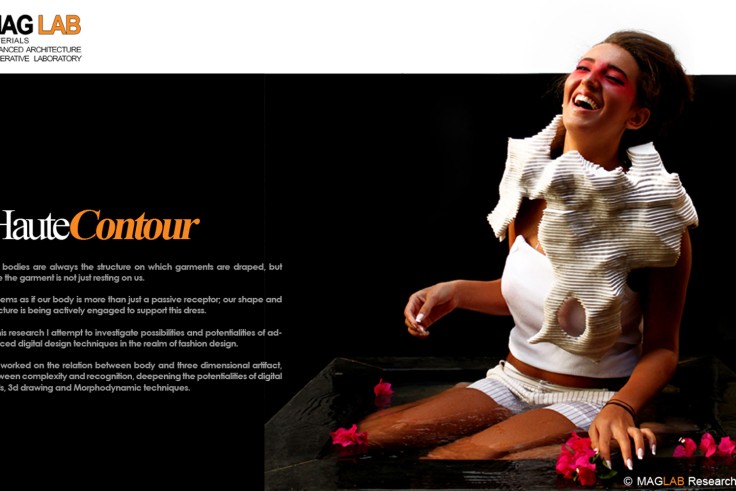 Haute Contour  Parametric Fashion Research 2012